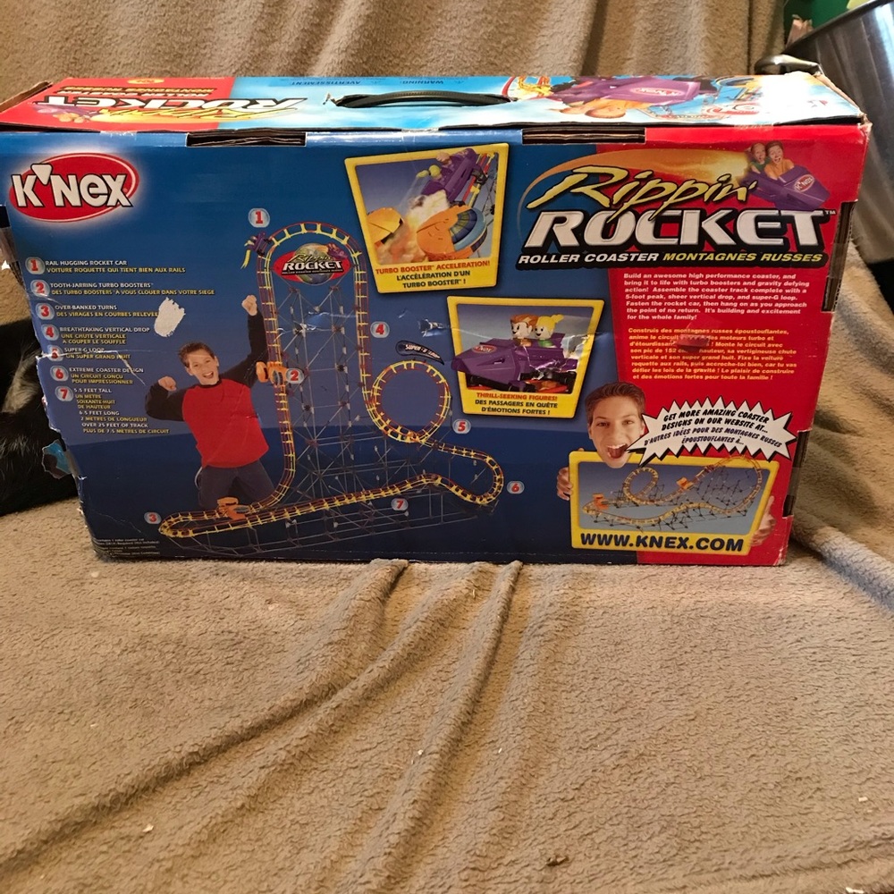 NIB K’Nex Rippin’ Rocket Roller Coaster
